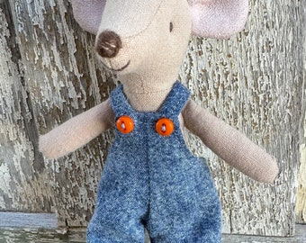 Fits Maileg Mice: overalls for big brother