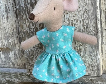 Fits Maileg mice:  floral print dress for big sister