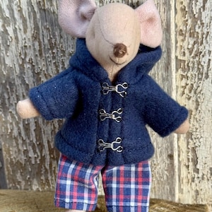 Fits Maileg Mice: fleece jacket and overalls for big brother