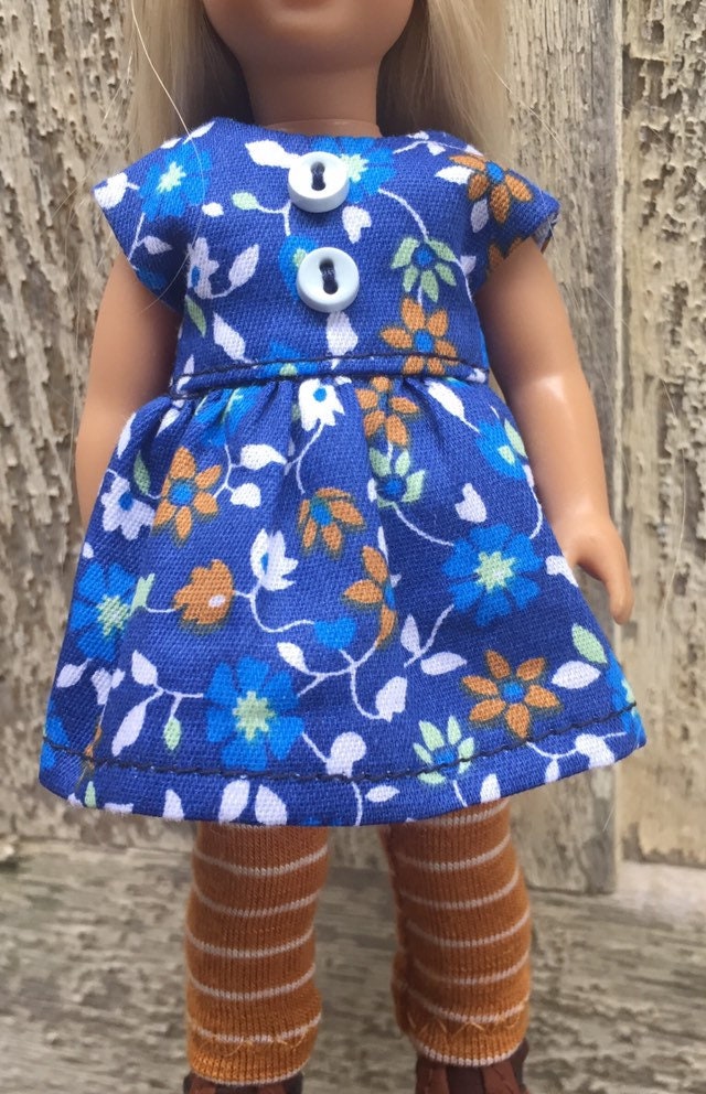 6 Mini Doll Clothes Play Dress With Leggings Etsy