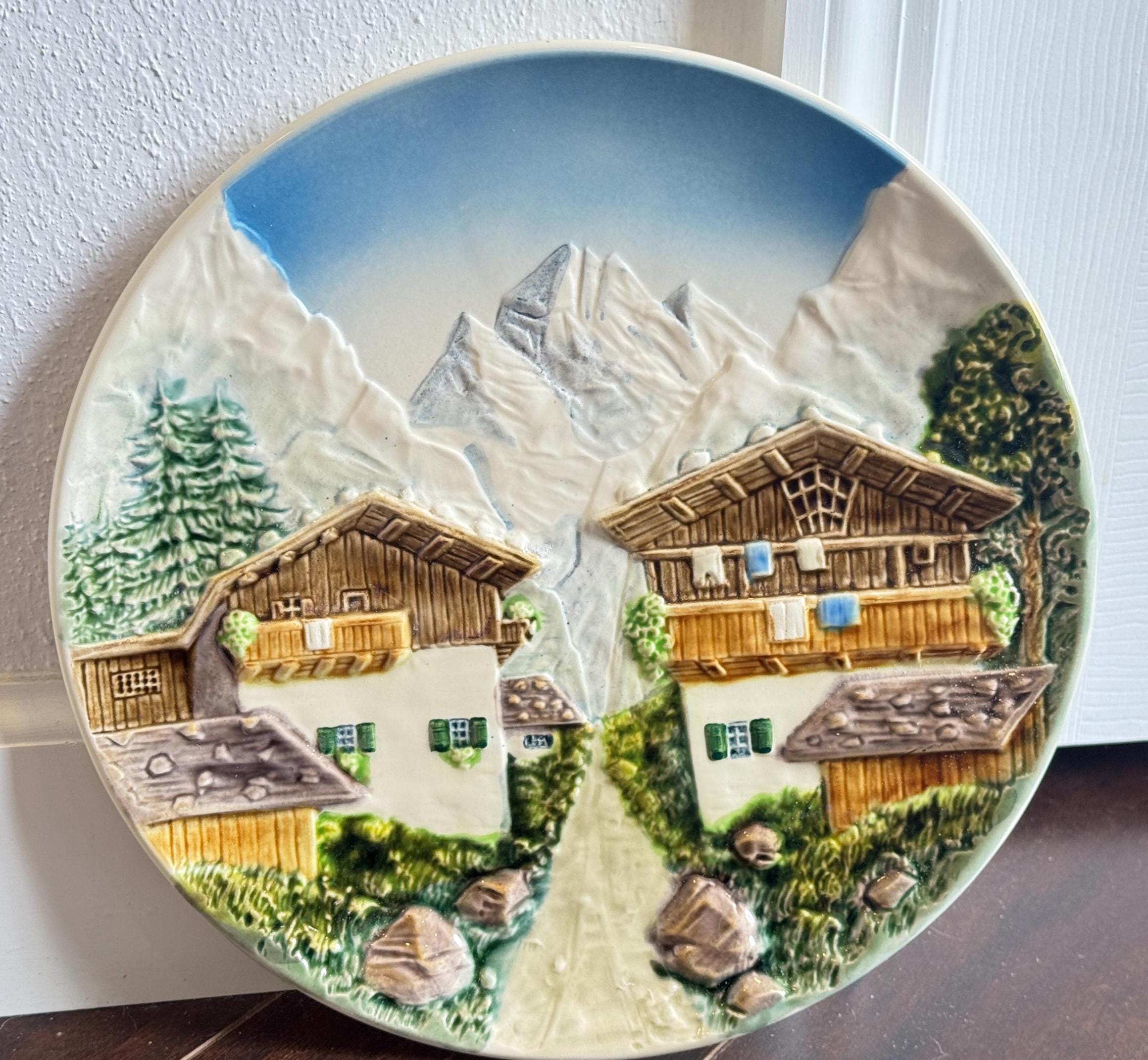 正規メーカー品 ローテンブルク風景画陶器皿 【公式通販】