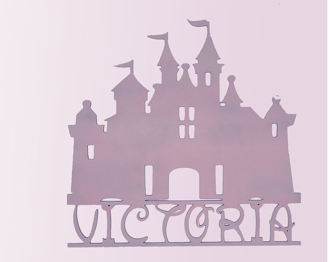 Fairy Tale Princess Castle Name Sign