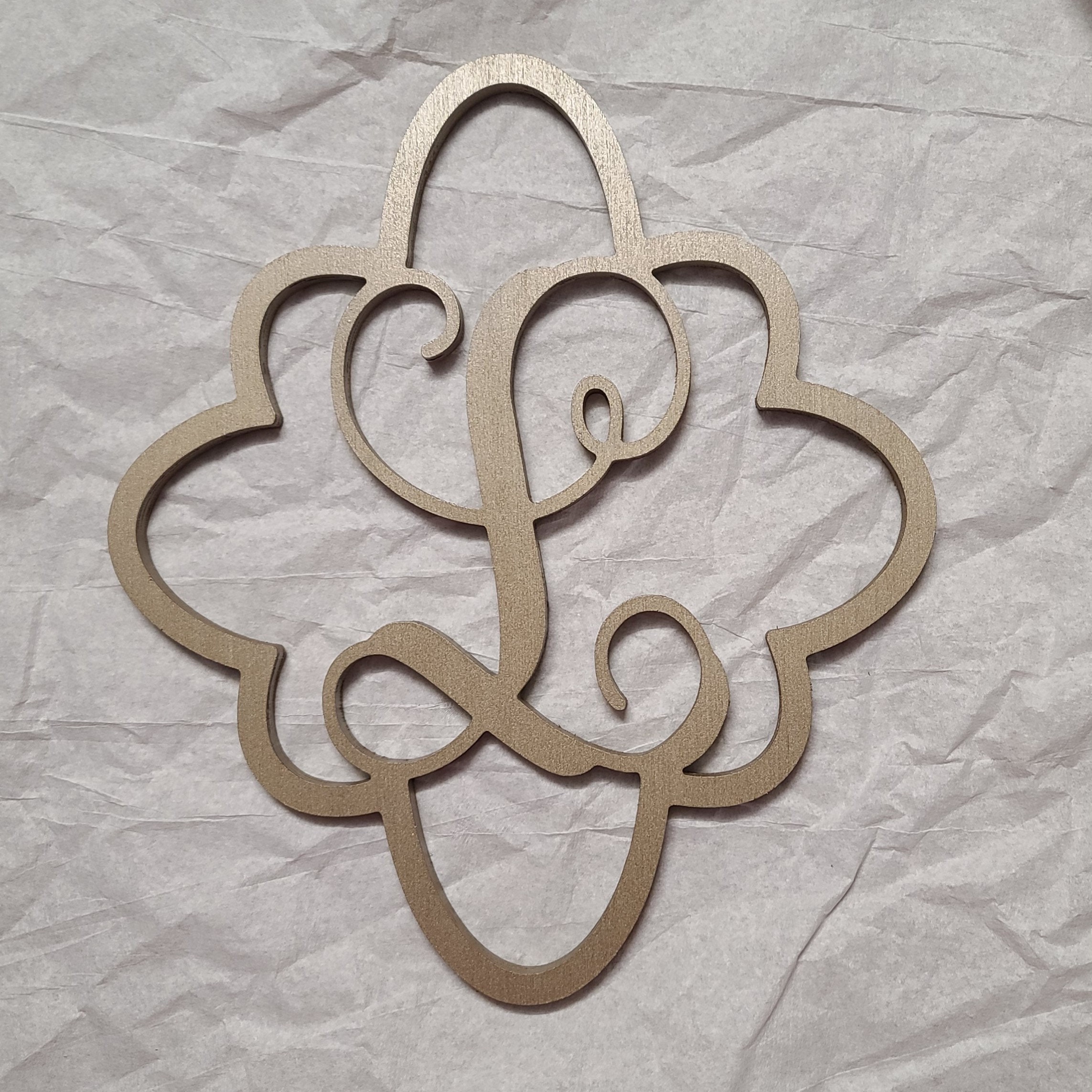 Marquise Monogram Door Sign - Etsy