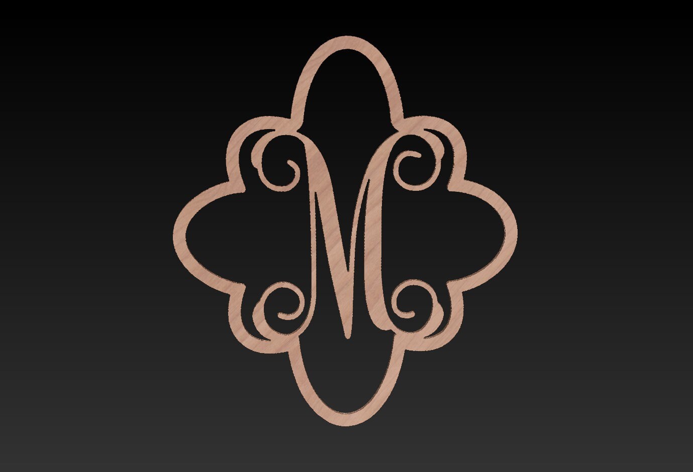 Marquise Monogram Door Sign - Etsy