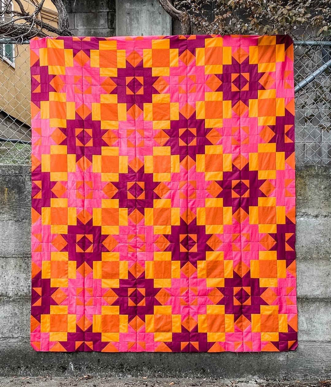 Petal Points PDF Quilt Pattern Modern Quilt Contemporary Etsy