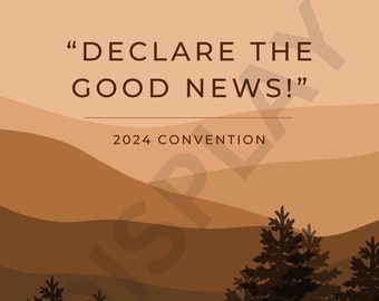 2024 Convention of Jehovah's Witnesses Digital/ Printable Notebook ...