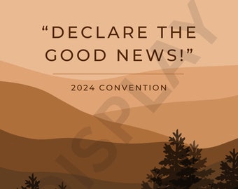 2024 Convention of Jehovah's Witnesses Digital/ Printable Notebook / 2024 “Declare the Good News!” Convention Program