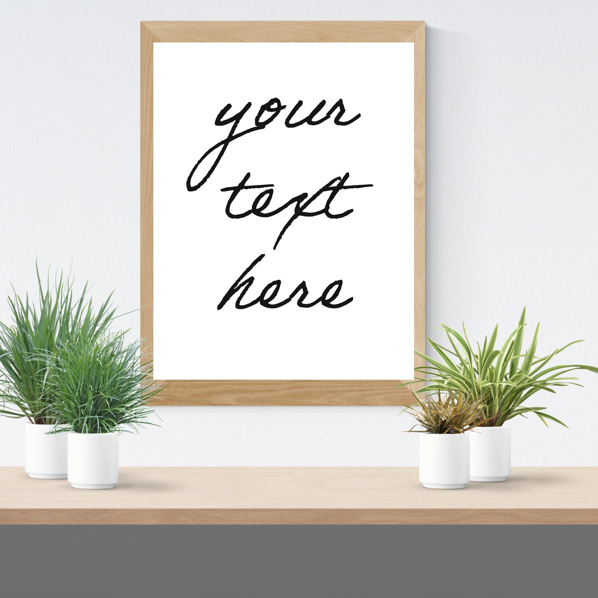 Wall art word poster personalized with your own words Etsy