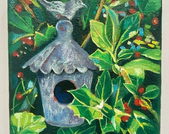 Birdhouse in Holly
