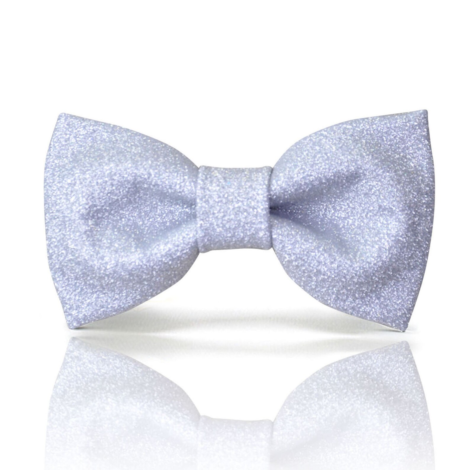 Silver Bow Tie Silver Glitter Bow Tie for Men Prefect for Etsy