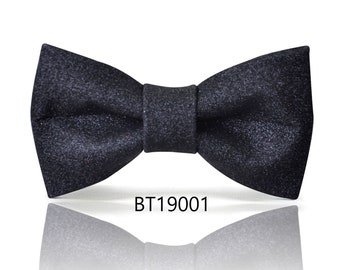 Black bow tie | Black shiny bow tie, Black Glitter bow tie for wedding groom, groomsmen part prom Christmas New year