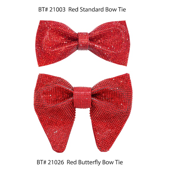Red Tuxedo Bow Tie