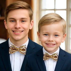 Pajarita con purpurina dorada / Pajarita dorada / Navidad / Pañuelo de bolsillo con purpurina dorada, pajarita brillante / boda / Pajarita CK