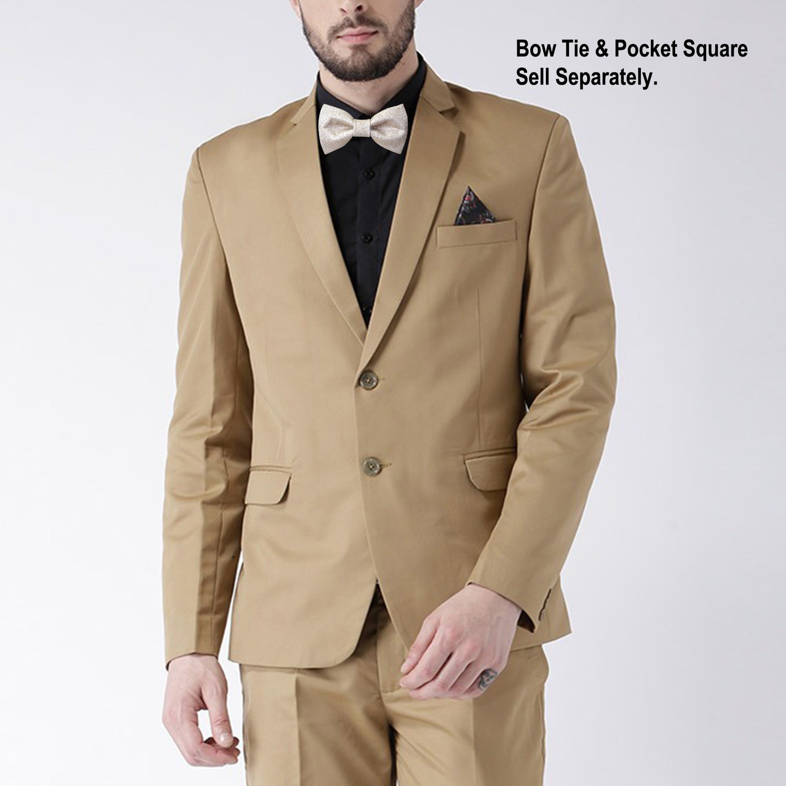 champagne gold tie set