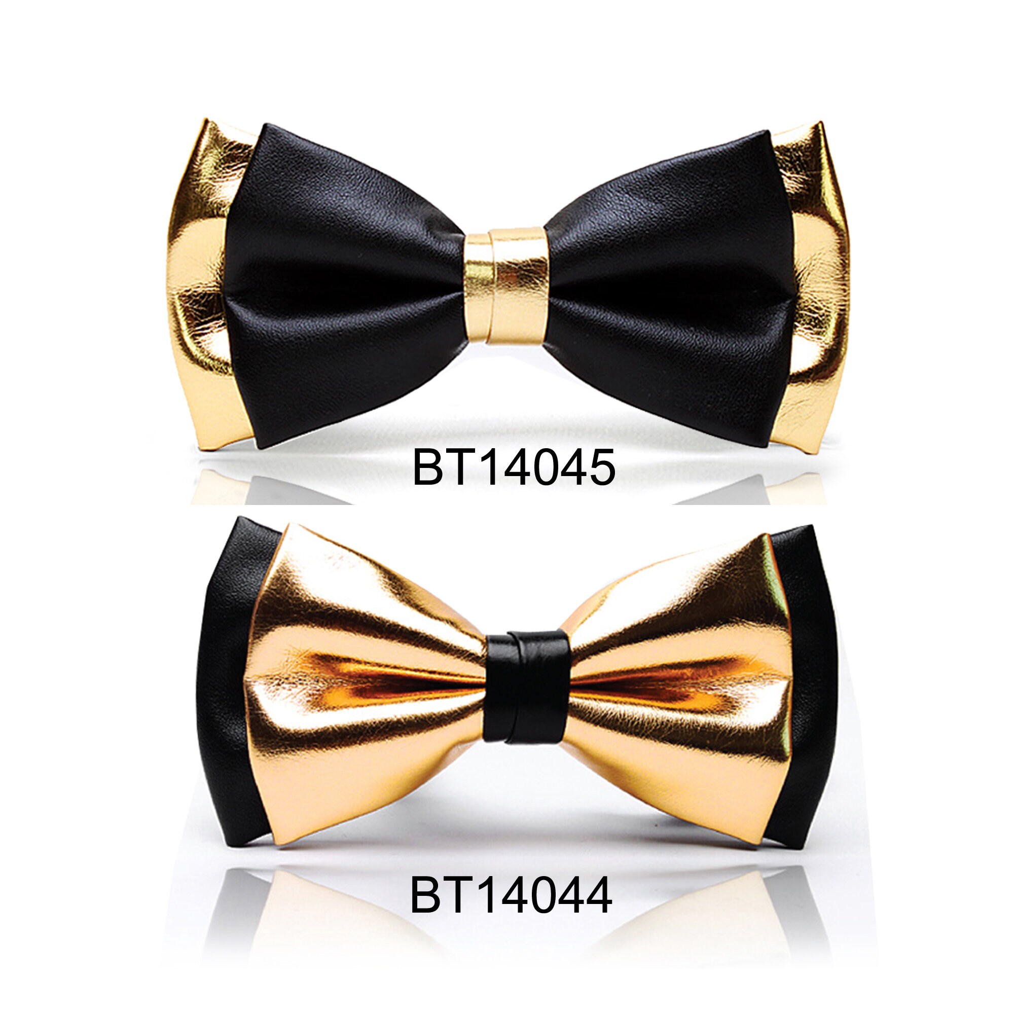 Black and Gold Bow Tie Gold and Black Shinning 2 Layers Bow Etsy