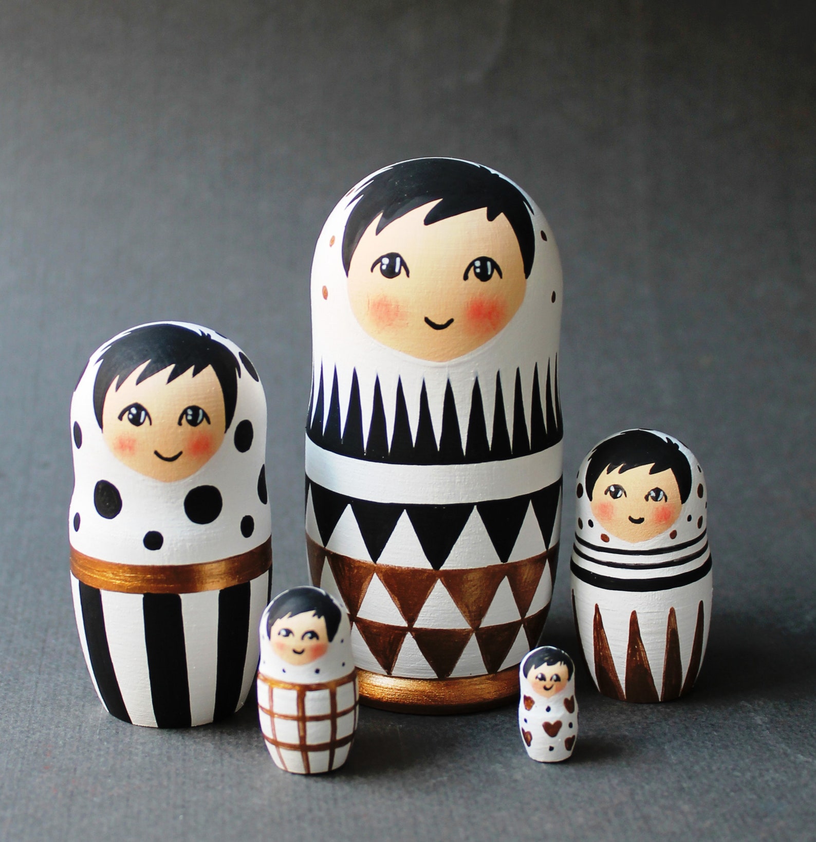 Nesting dolls for kids baby boyhandpainted personalized Etsy