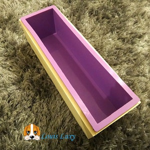 Quality wood loaf soap mould with silicone mold melt or cold-process 1.2kg soap