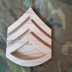 Staff Sergeant,  SSG, E-6 Plaque Approx 7x5