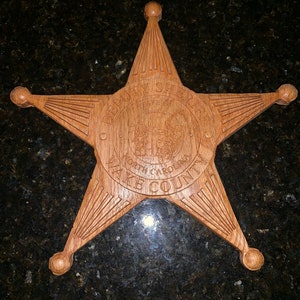 NC Sheriff Badge 10-11&quot;