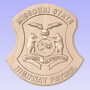 Missouri State Highway Patrol Approx 11&quot; (Your Choice of Wood)