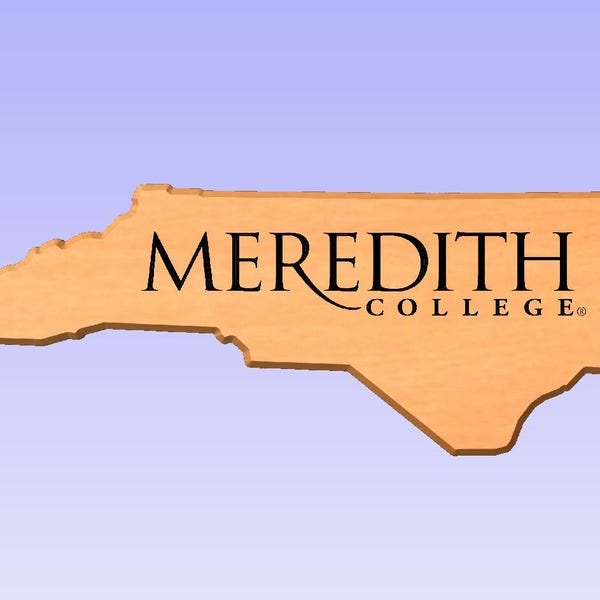 2D Plaque Meredith College (Your Choice of Pattern and Design)