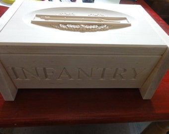 Infantry, CIB Keepsake Box 9.5x13 Great for Gifts, Retirements, Promotion