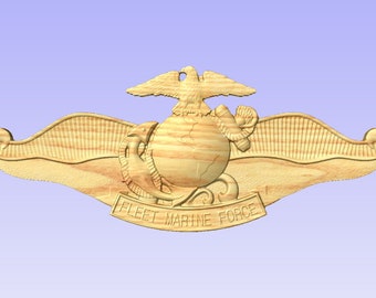 Fleet Marine Force Chaplin (FMF) 16-17" (your choice of wood)