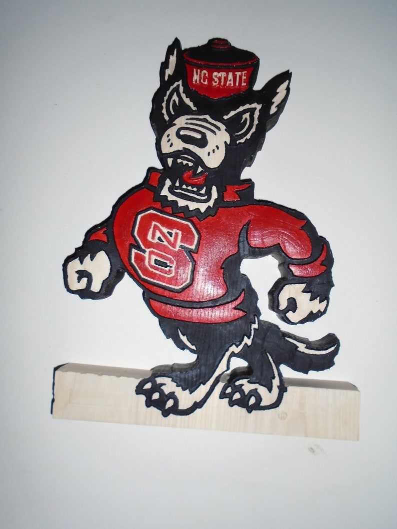 NC State University Your Choice of Style, Plain or Color WOLFPACK Tuffy Plaques