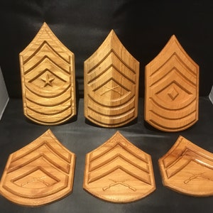 USMC Enlisted Rank (With hanger on the back)