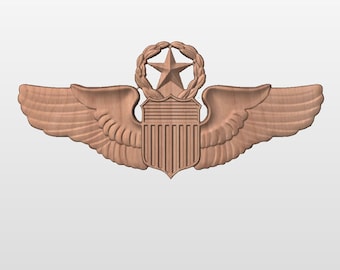 USAF Pilot Wings ( Your choice of wood, style and size) United States Air Force
