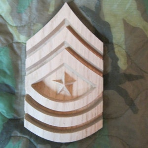 Sergeant Major, E-9 Plaque Approx 10x6