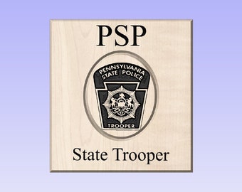 PSP Hat Press Plaque,  Pennsylvania Patrol PSP Campaign Hat Press / plaque Approx 14.5x15.5 hat press