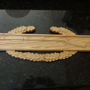 Combat Infantry Badge (CIB) Cutout  Your Choice of Size and Wood
