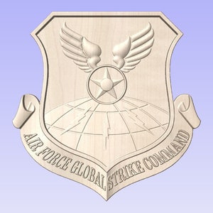 USAF Global Strike Command approx 11&quot; (Your choice of wood)