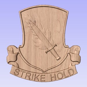 504th PIR Crest 10-11&quot; (Your choice of wood)