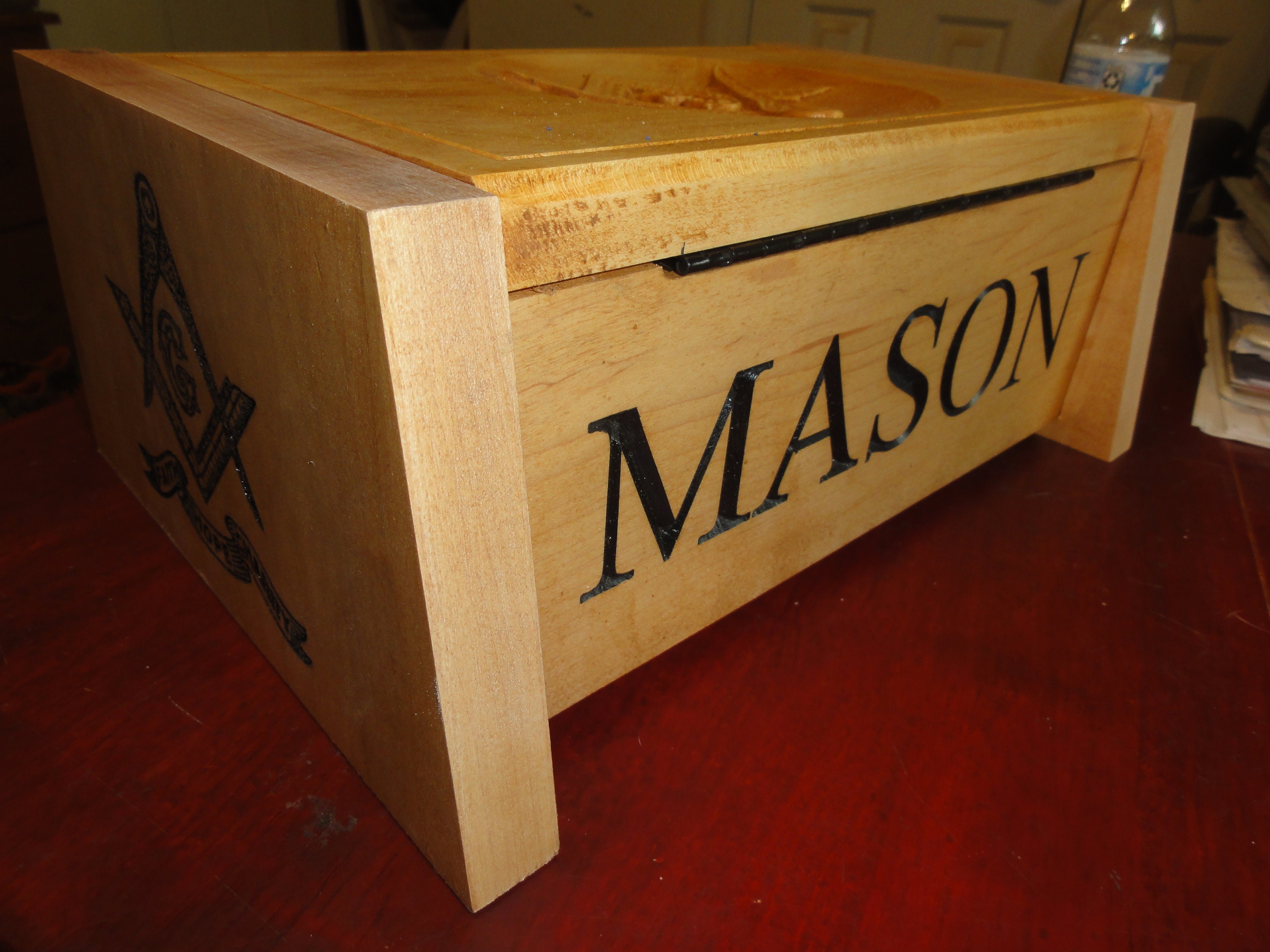 Masonic Free Mason Box 9.5x13 Great for Gifts Simply Etsy
