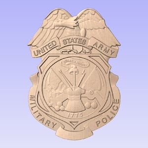 US Army Military Police  (Your choice of Wood)