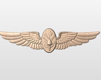 Navy Flight Surgeon Plaque Approx 16-17" wide (Your choice of wood and style)