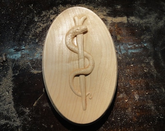 Rod of Asclepius 13-14"