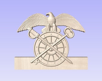 Quartermaster Coin Holder or Desk Plaque, Approx 60-80 Average Size Coins (, 15x9 Board)