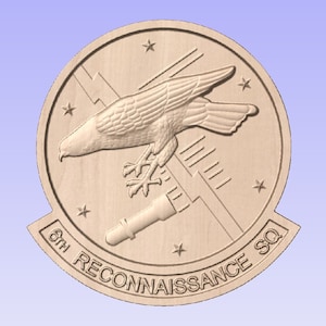 6th Recon Squadron 10-11&quot; (Your Choice of Wood)