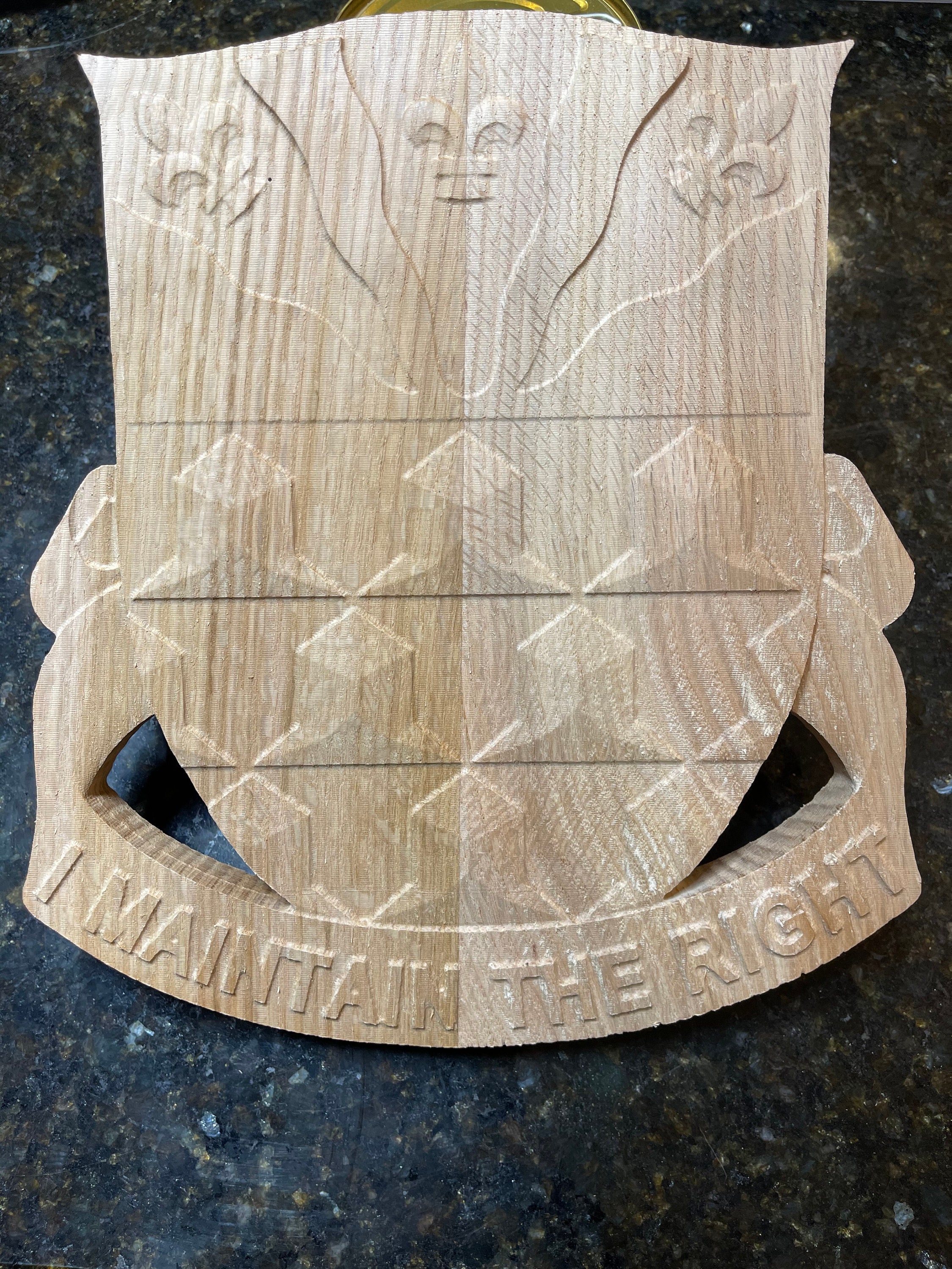 307th Engineer Battalion (Approx 12") Your choice of wood)