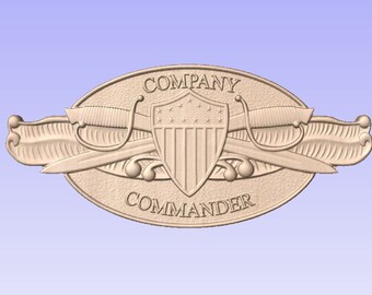 USCG Company Commander Approx 15" (Your Choice of wood)