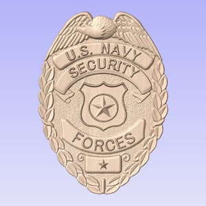 United States Navy Security approx 13&quot; Your Choice of wood)