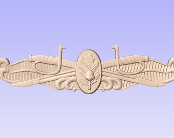 US Navy Surface Warfare Medical Officer Badge Approx 19x5