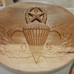 Master Parachutist Badge Plaque 13-15&quot;