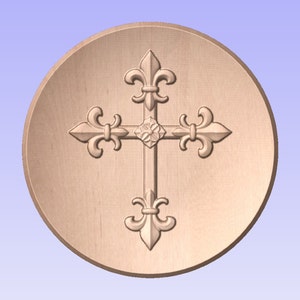 11&quot;  Fleur-de-lis Cross
