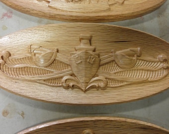 Surface Warfare Specialist 14-17" wide (Your Choice Officer or Enlisted, 14" Dish or 17" Cutout)