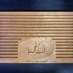 Warrant Officer Coin Holder (Your Choice of wood and Size)