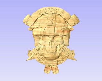 Fight Fear USMC 452  (Your Choice of wood)